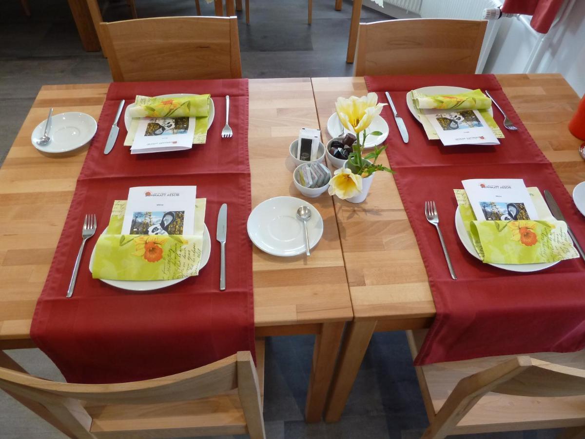 Hotel Restaurant Sunnmatt Aeschi Bei Spiez Eksteriør billede
